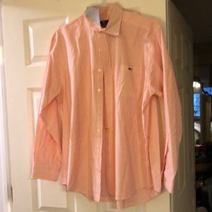 Men’s Large Vinyard Vines Striped Dress Shirt